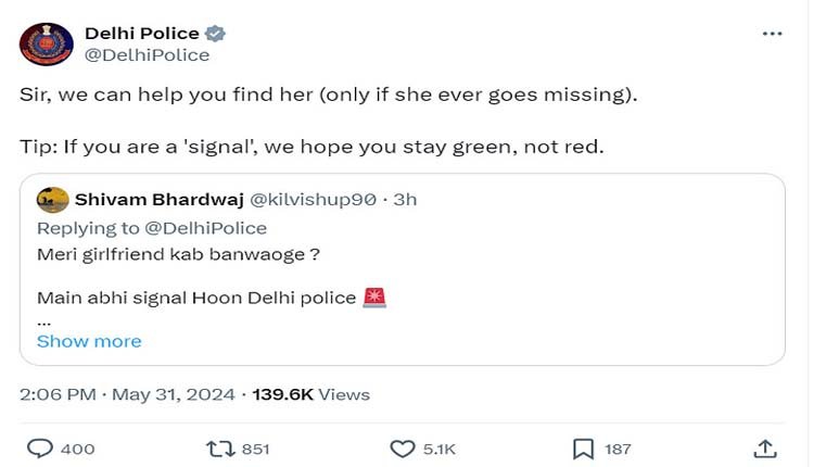 Boy requvest to delhi police viral post 0