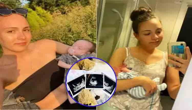 mom gives birth to twins 22 days 1