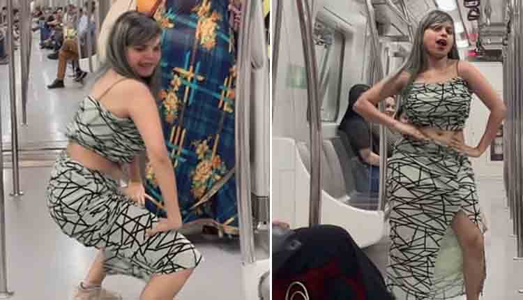 women bad reels during Delhi Metro 0