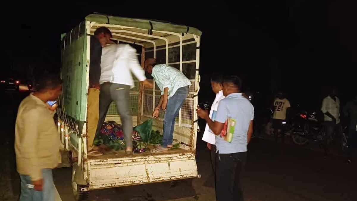 Accident in kammaguttahalli cross 0