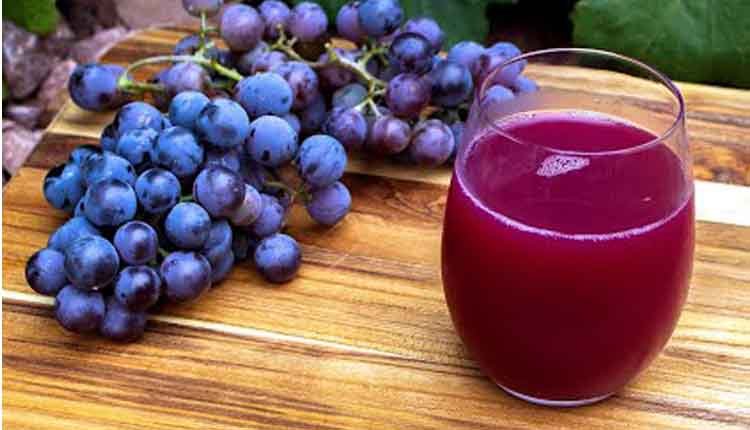 Health tips Juice drinking grapes