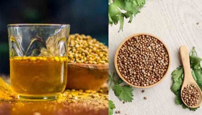 coriander seeds water benefits