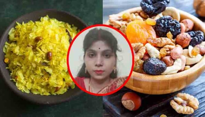 woman life ends because hubby served dry fruits