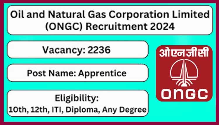 ongc apprentice recruitment 2024 for 2236 Posts 1