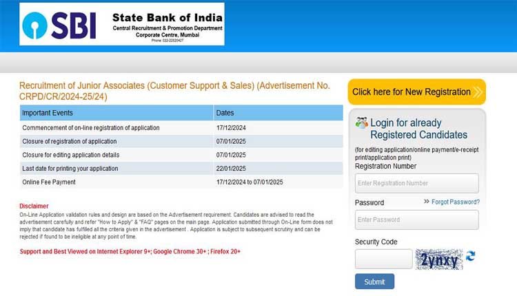 SBI Clerk Recruitment 13735 posts 2