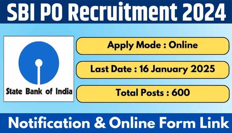 SBI PO Recruitment 2025 600 1