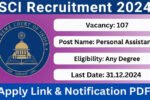 Supreme Court of India jobs 107 posts