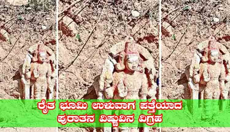 Vishnu Idol fount in Andra Farmer Field 1