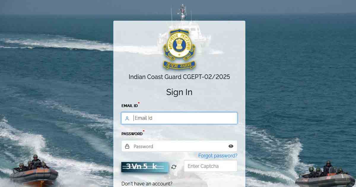 Indian Coast Guard Recruitment 2025 - Apply Online for Navik (GD & DB) Posts