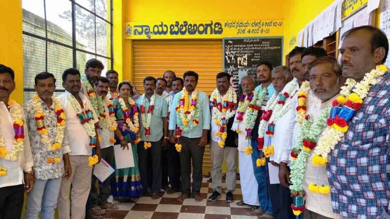Local News - Gudibande Kasaba Cooperative Society President Election 2025 - H.N. Manjunath Reddy elected as President