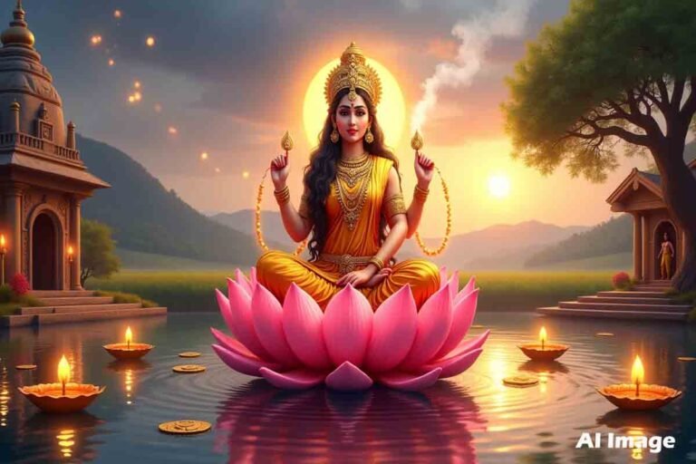 Spiritual - Lighting a lamp in Shani temple for blessings and prosperity