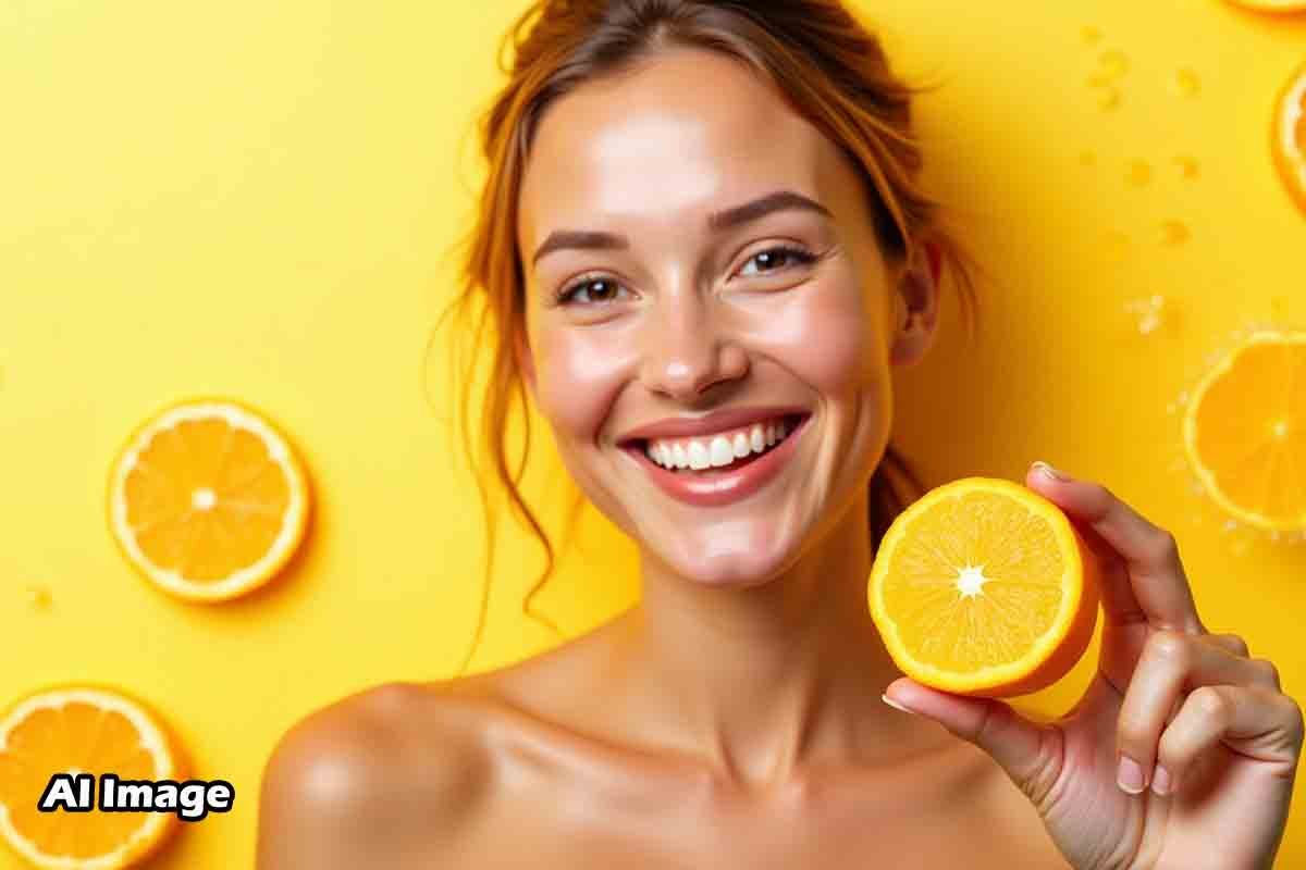 orange fruit - rich in Vitamin C, boosts immunity & skin health