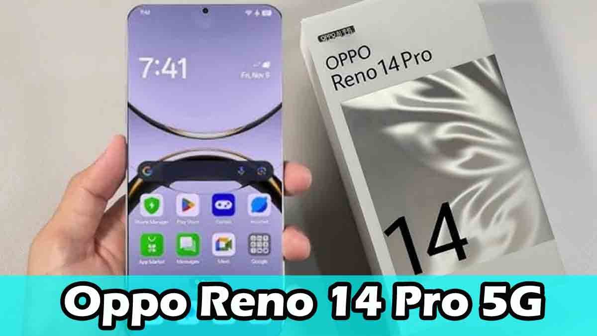 "OPPO Reno 14 Pro smartphone with AMOLED display and Dimensity 8350 processor"