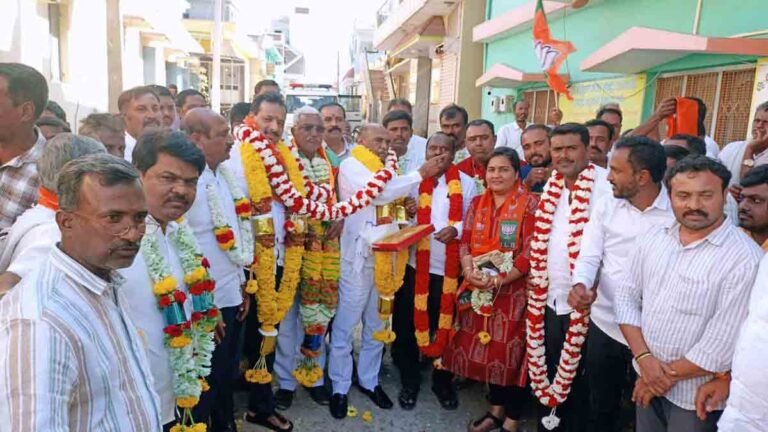 Local News - "Y.A. Ashwath Reddy elected as President and Saraspathamma as Vice-President of Gudibande Cooperative Bank Election 2025"
