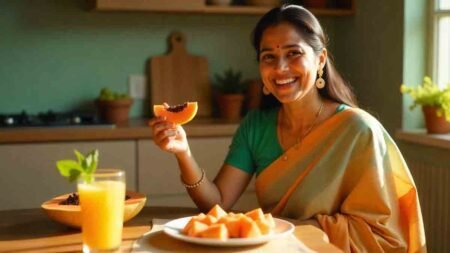 Eating papaya on an empty stomach improves digestion and boosts immunity