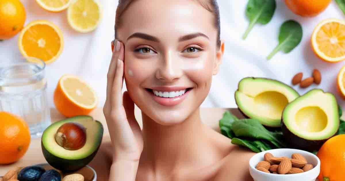 Beauty - Healthy skin diet plan with protein-rich foods like eggs, paneer, and lentils