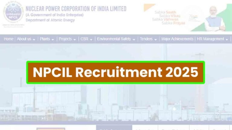 NPCIL Recruitment 2025 for Executive Trainee Posts – 400 Vacancies, Eligibility, Salary, Application Process