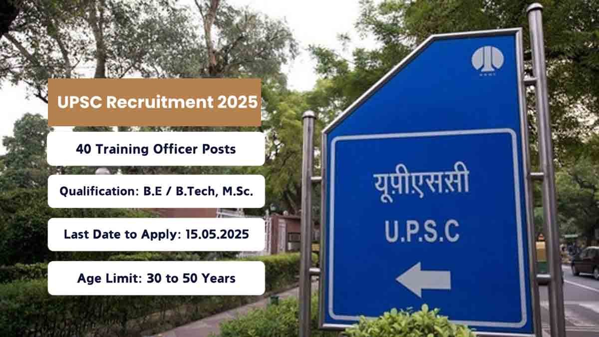 UPSC Recruitment Notification 2025 - Senior Veterinary Officers and other positions