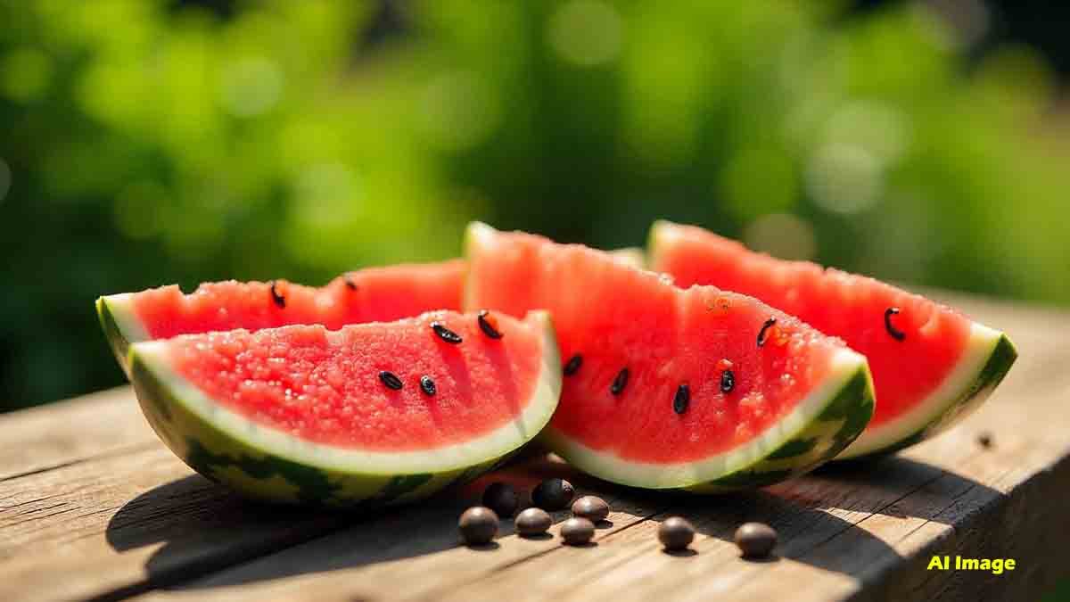 Watermelon: A perfect summer fruit rich in water, vitamins, and antioxidants — don't forget the seeds