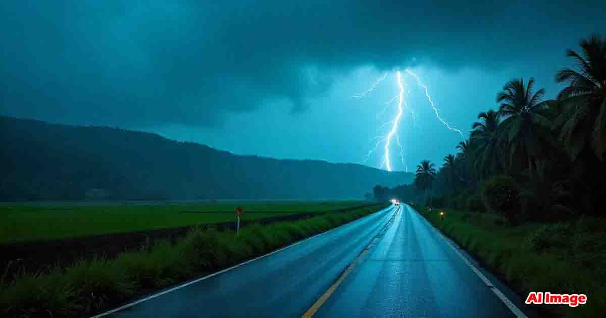 Karnataka weather forecast with heavy rain and thunderstorms expected across North and Coastal Karnataka