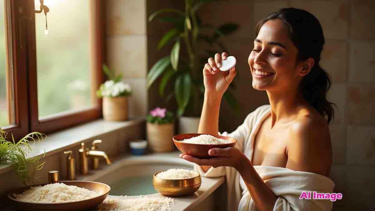 Rice Water - Traditional beauty secret - rice water benefits for skin care and anti-aging