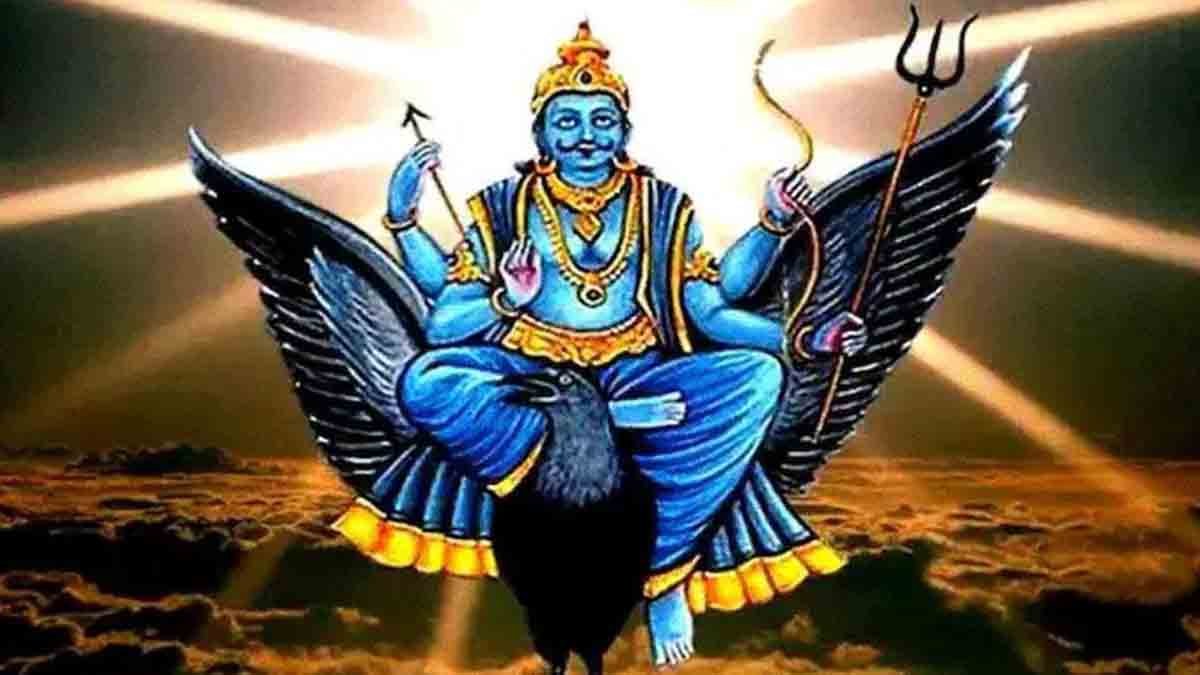 Shani dev blessing devotees on a Saturday with divine justice – Hindu mythology