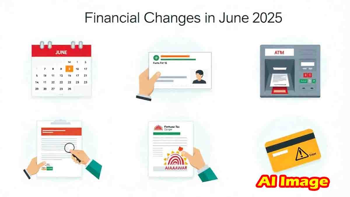 Important financial changes in June 2025 including EPFO 3.0, Aadhaar update, TDS deadline