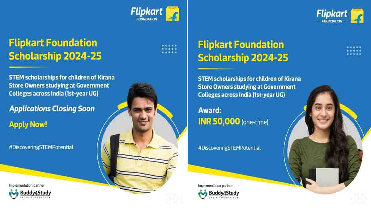 Flipkart Foundation Scholarship 2025 for Economically Weaker Students