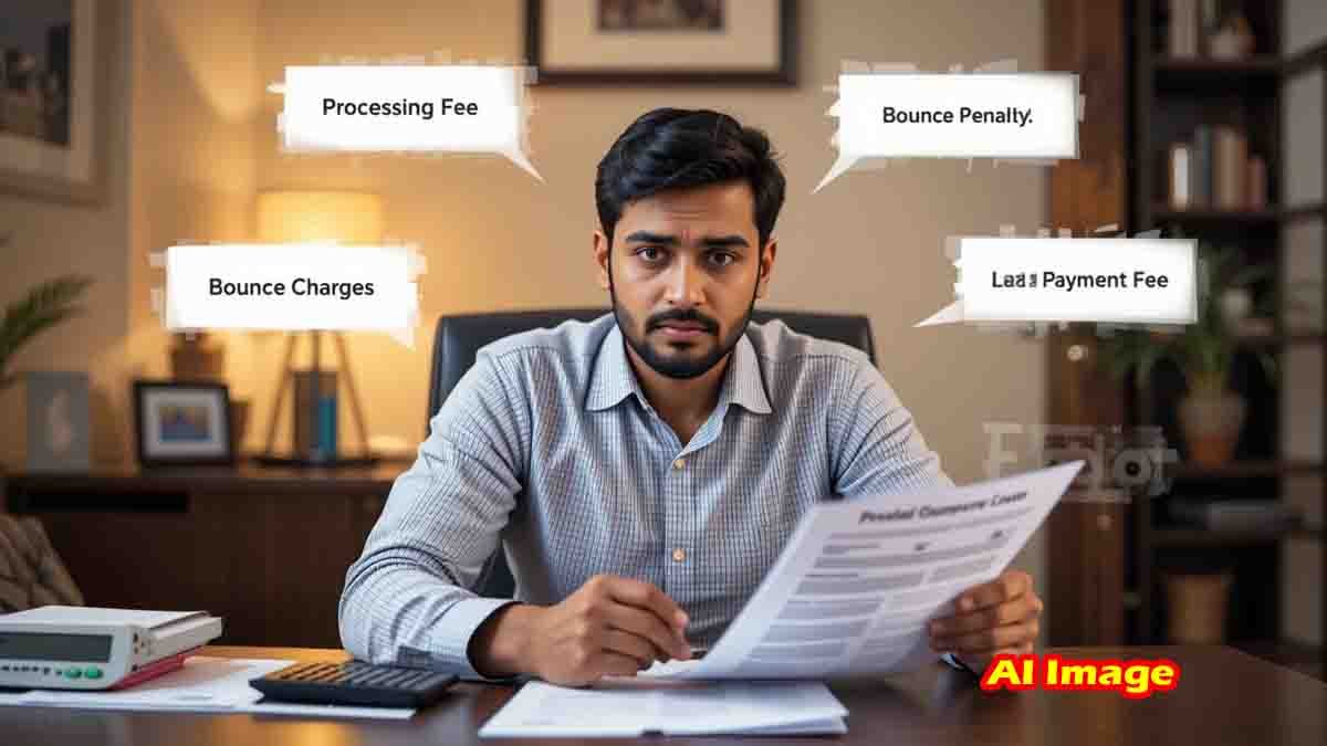 A person reviewing personal loan charges and hidden fees before applying