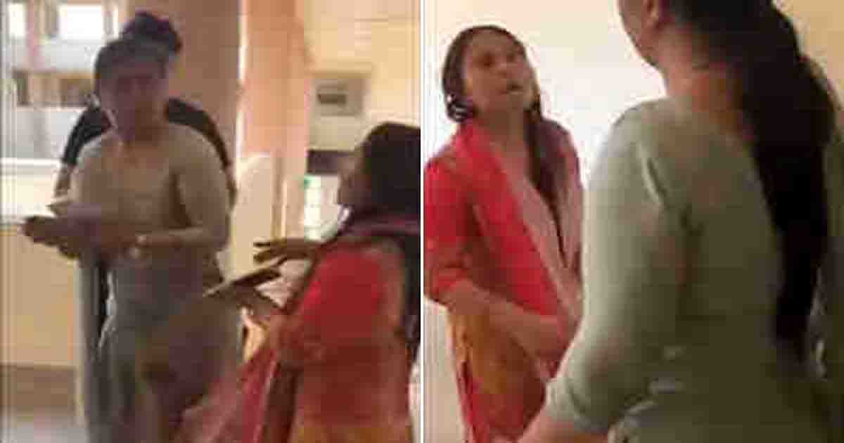 Viral video of school principal and librarian fighting at Government Ekalavya Adarsh School, Khargone