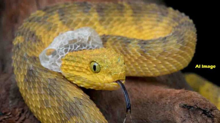 Snake shedding its skin - Ecdysis process in reptiles