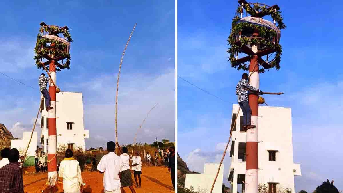 Hindu Festival - Akkamma Deepotsava and Kayi Utlu Parushe Festival in Gudibande, Karnataka