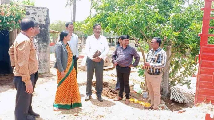 Senior Judge Shilpa inspecting Gudibande Goshala, interacting with patients at government hospital, checking expired food at Anganwadi centres, accompanied by officials - Local news