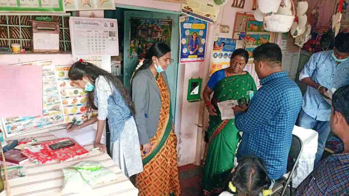 Senior Judge Shilpa inspecting Gudibande Goshala, interacting with patients at government hospital, checking expired food at Anganwadi centres, accompanied by officials - Local news