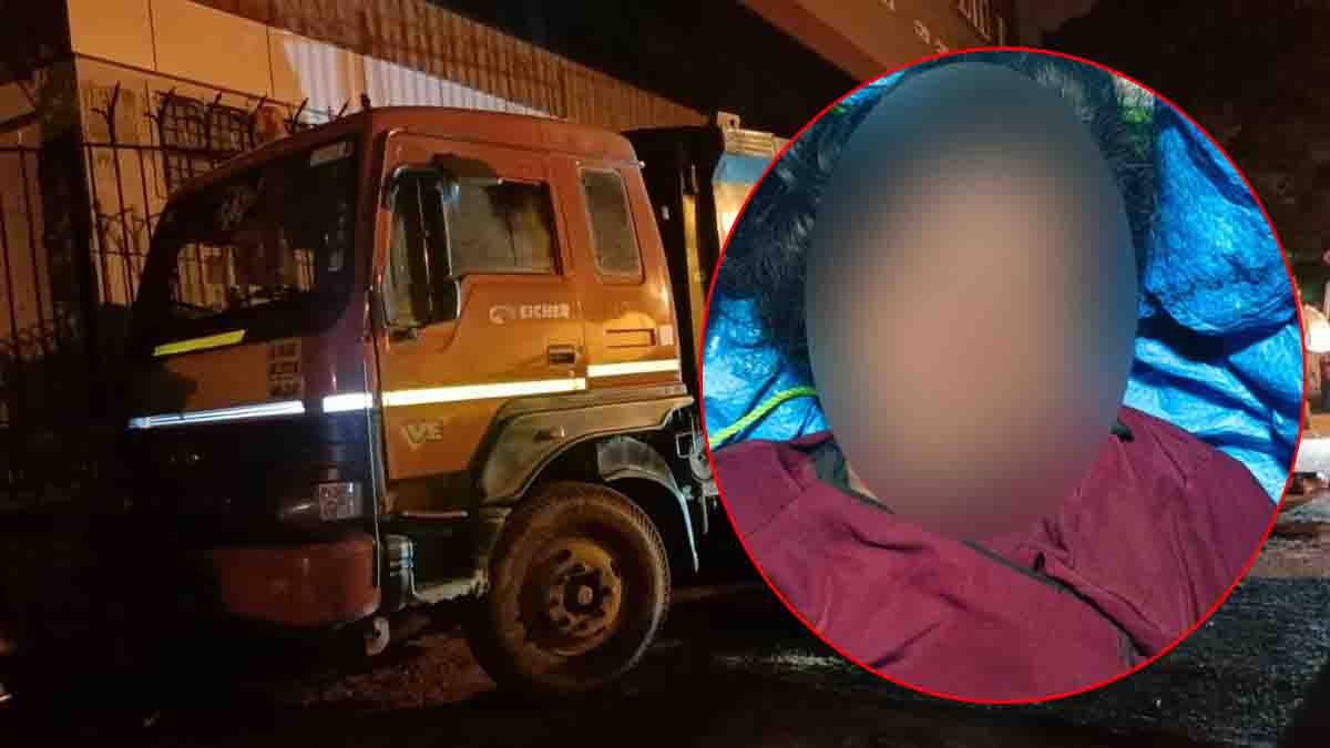 Crime scene in Bengaluru where a woman's body was found in a garbage truck; live-in partner accused of murder, CCTV footage leads to arrest.