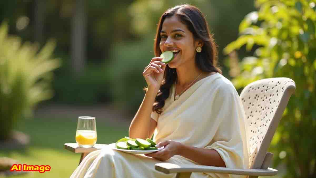 Health tips - Best Time to Eat Cucumber for Weight Loss and Body Cooling in Summer