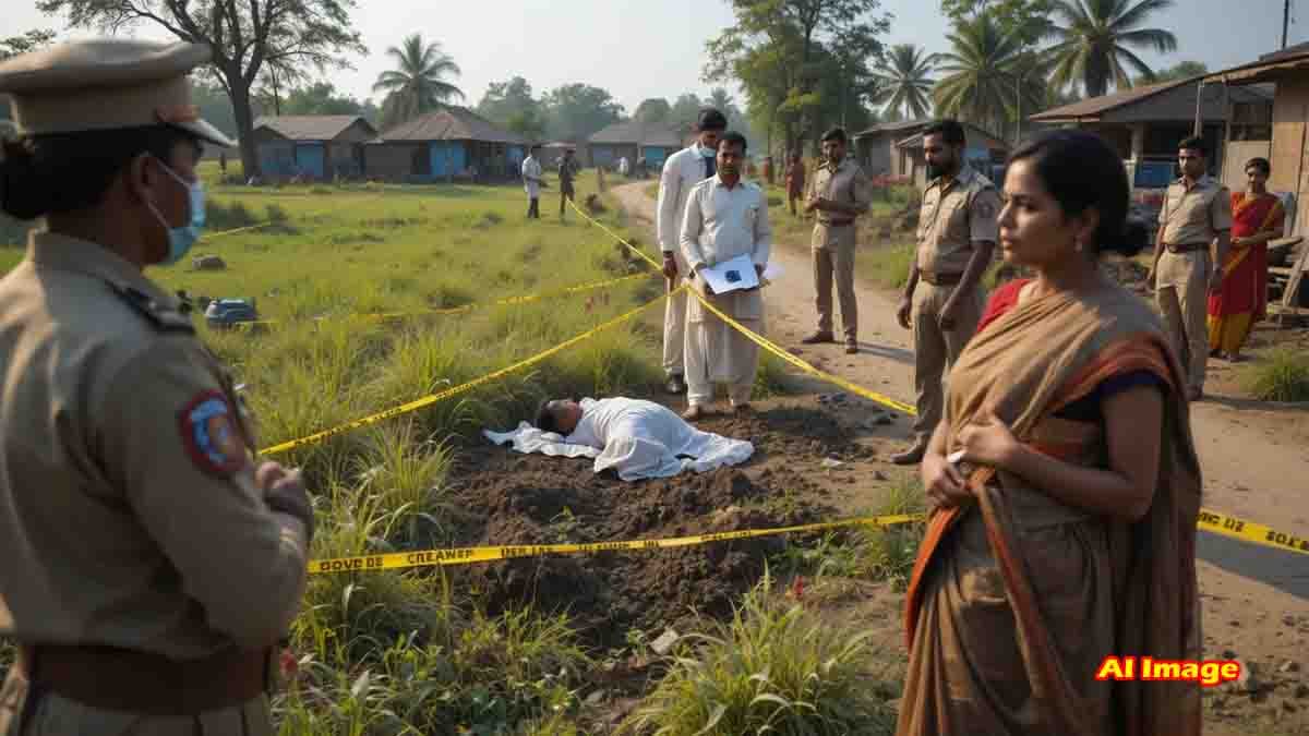 Wife arrested for murdering husband with lover's help in Bihar – Domestic dispute leads to tragic death – Crime scene investigation