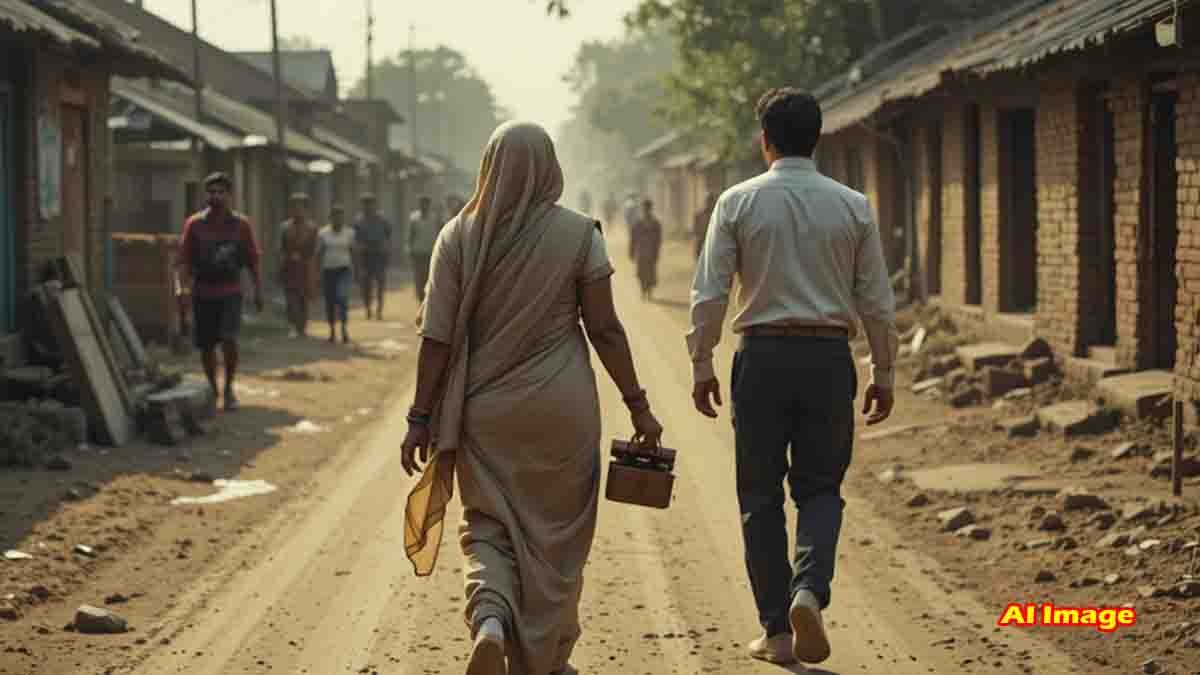 Love - Elderly woman elopes with 30-year-old lover in Lalitpur, Uttar Pradesh, taking daughters-in-law's jewelry