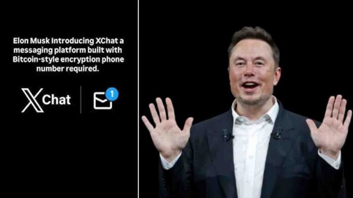 Elon Musk XChat secure messaging app without phone number 2025