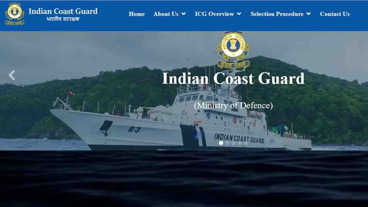 Indian Coast Guard officers on duty at sea during sunrise – Recruitment 2025 - Job Alert