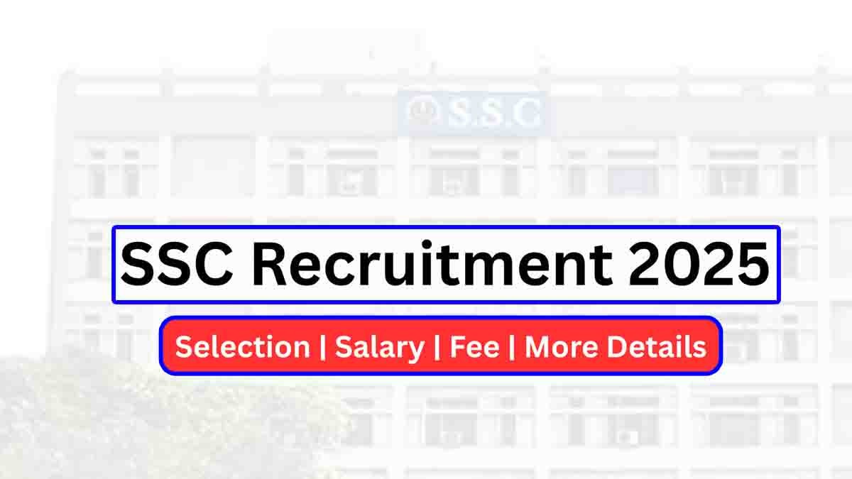 SSC Recruitment 2025 notification – 2423 central government vacancies for SSLC and PUC pass candidates – Apply online before June 23