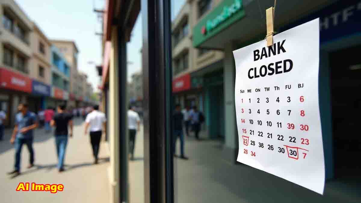 Bank closed notice board with calendar for August 2025 – Indian Bank Holidays, festivals and national holidays