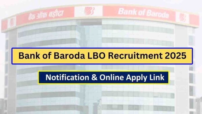 Bank of Baroda Recruitment 2025 – Apply Online for 2500 Local Bank Officer Posts – Salary, Age Limit, Application Process