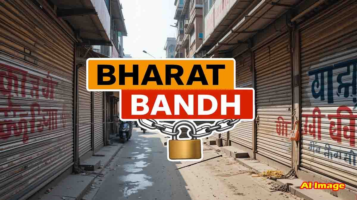 Bharat Bandh 2025 protest by workers and farmers across India