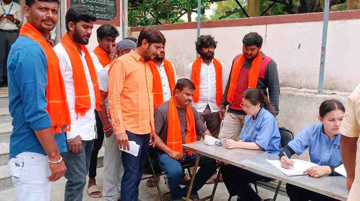 Health Camp in Memory of Brave Soldiers Held at Gudibande