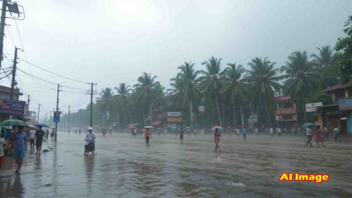 Heavy Rain mansoon in Coastal Karnataka – Orange and Yellow Alert Issued