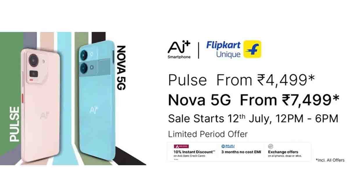 NxtQuantum AI+ Pulse and Nova 5G smartphone models with prices and specifications