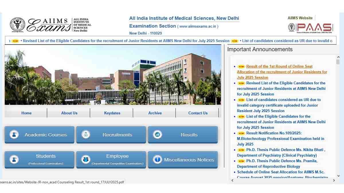 AIIMS Recruitment 2025 – Apply for 3501 Junior Medical Lab Technologist and Driver Vacancies