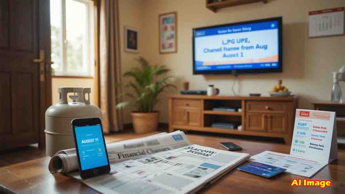 August 2025 Financial Rules Changes in India – LPG Price Drop, UPI New Limits, SBI Credit Card Insurance Removal, RBI Trading Hours Extended