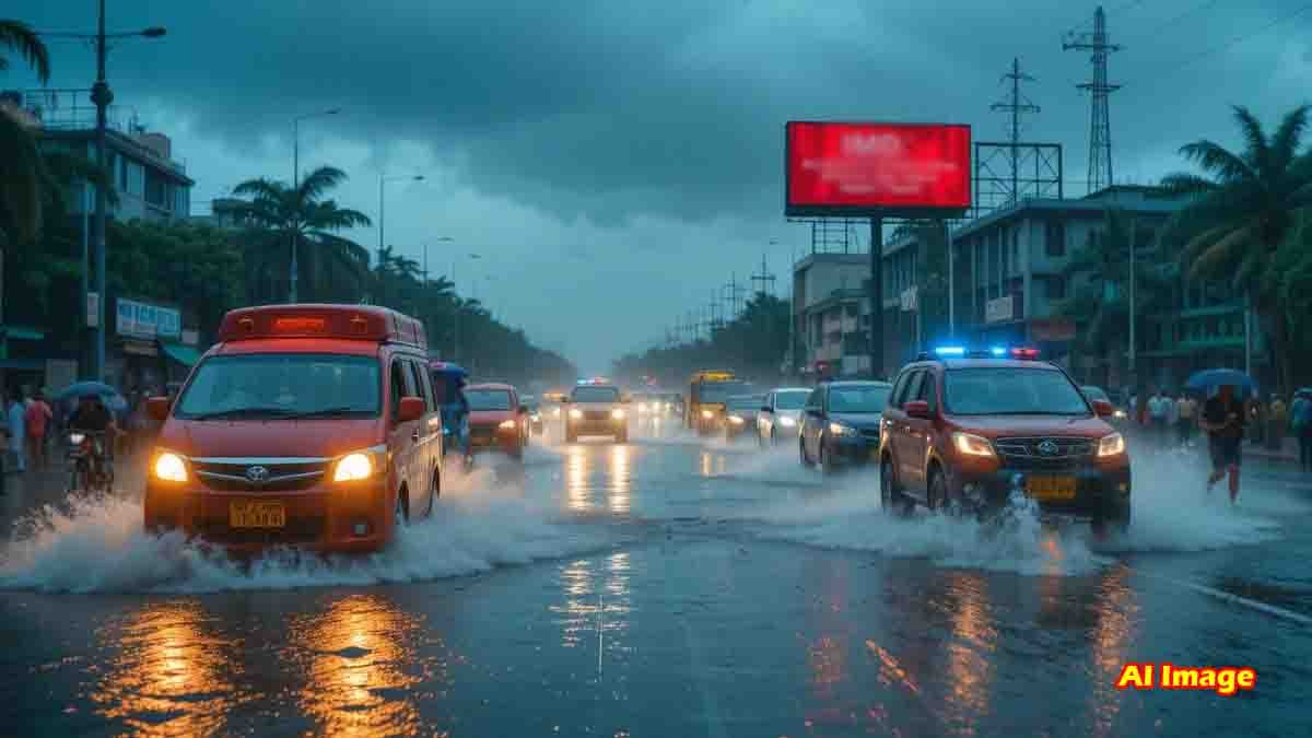 Heavy monsoon rain in Karnataka and Maharashtra with IMD red alert warning - Cyclone
